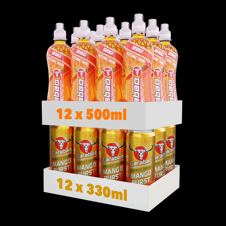 Carabao SPORT & Energy Drink Combo Pack (24 x Pack)