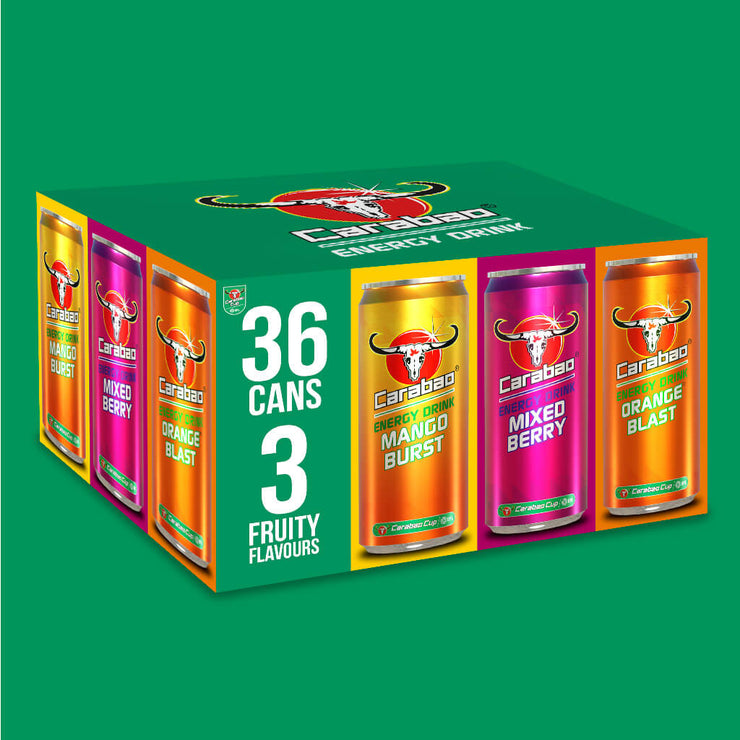 Carabao Energy Drink Tropical Pack (36 x 330ml)