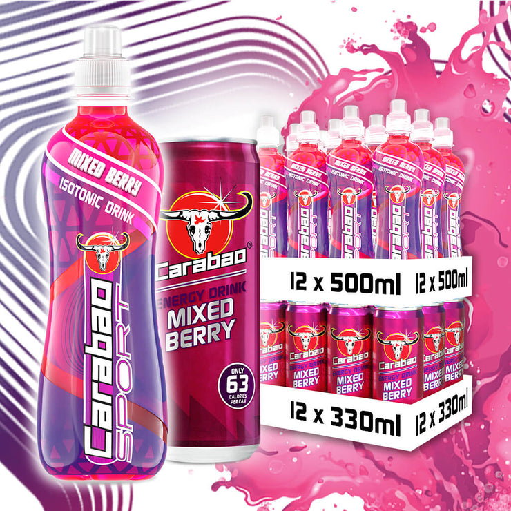 Carabao Sport & Energy Drink Mixed Berry Combo (24 x Pack)