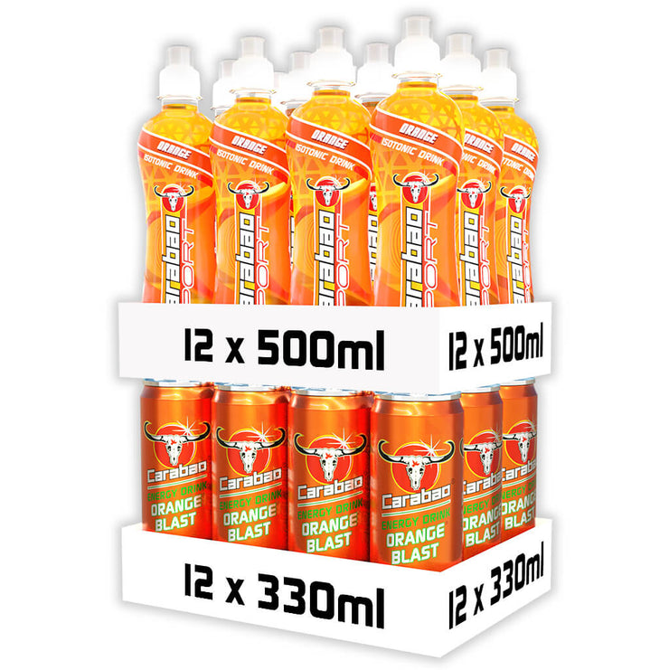 Carabao Sport & Energy Drink Orange Combo (24 x Pack)