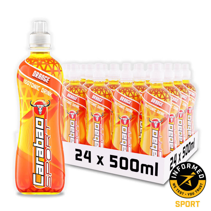 Carabao SPORT Isotonic Drink Orange (24 x 500ml Bottle)