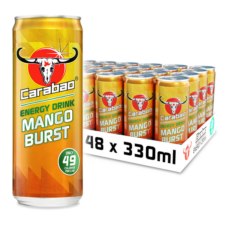 Carabao Energy Drink Mango Burst (330ml Can)