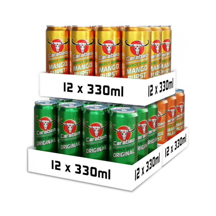 Carabao Energy Drink Sunshine Pack (36 x 330ml)